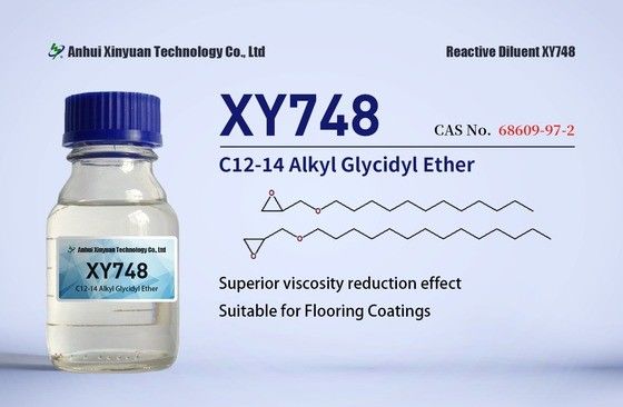 C12-14 Alkyl Glycidyl Ethers, AGE XY748/XY748A, CAS 68609-97-2, EC No. 271-846-8, Công thức phân tử C15-17H30-34O2, Oxirane, dẫn xuất mono [(C12-14-alkyloxy) methyl].