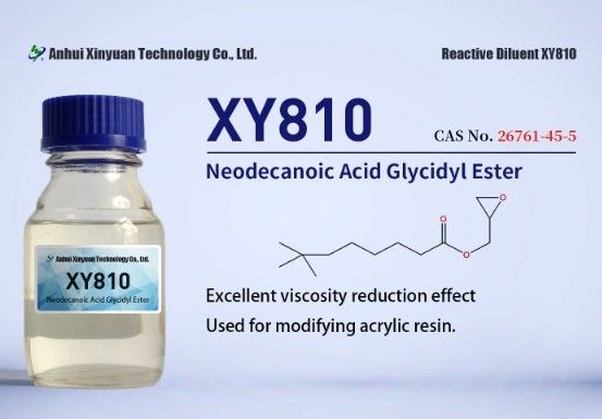 NEODECANOIC ACID GLYCIDYL ESTER XY810 CAS 26761-45-5 DILUENT trong lớp phủ sàn epoxy, polyester hoặc nhựa acrylic